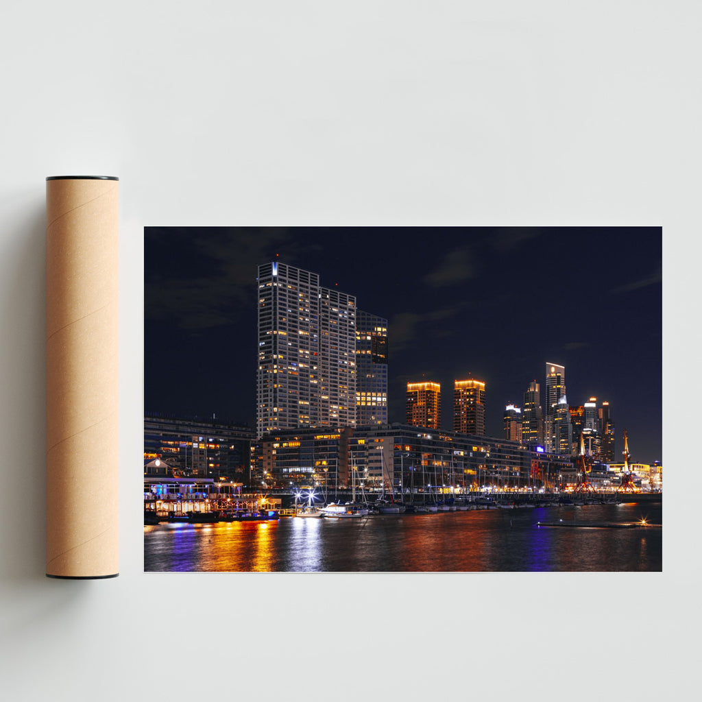 Puerto Madero Night - FotoH solo print