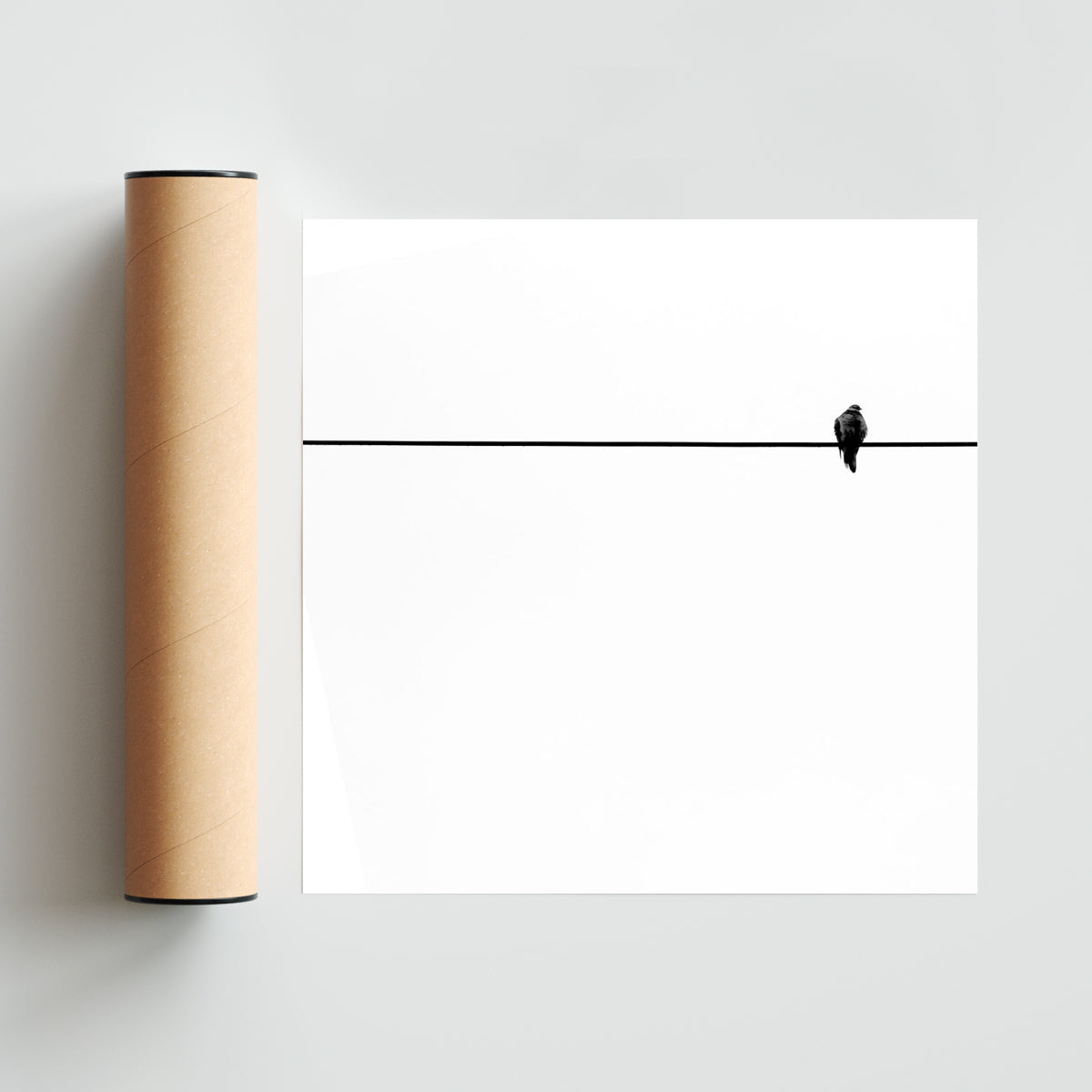 Uno (arriba) - Cuadrado solo print