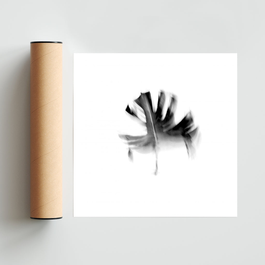 Hoja negra (de la Serie Viceversa) - Cuadrado solo print