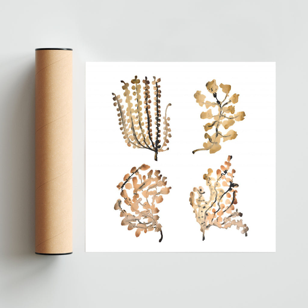 HOJAS DE OTOÑO 2 - Cuadrado solo print