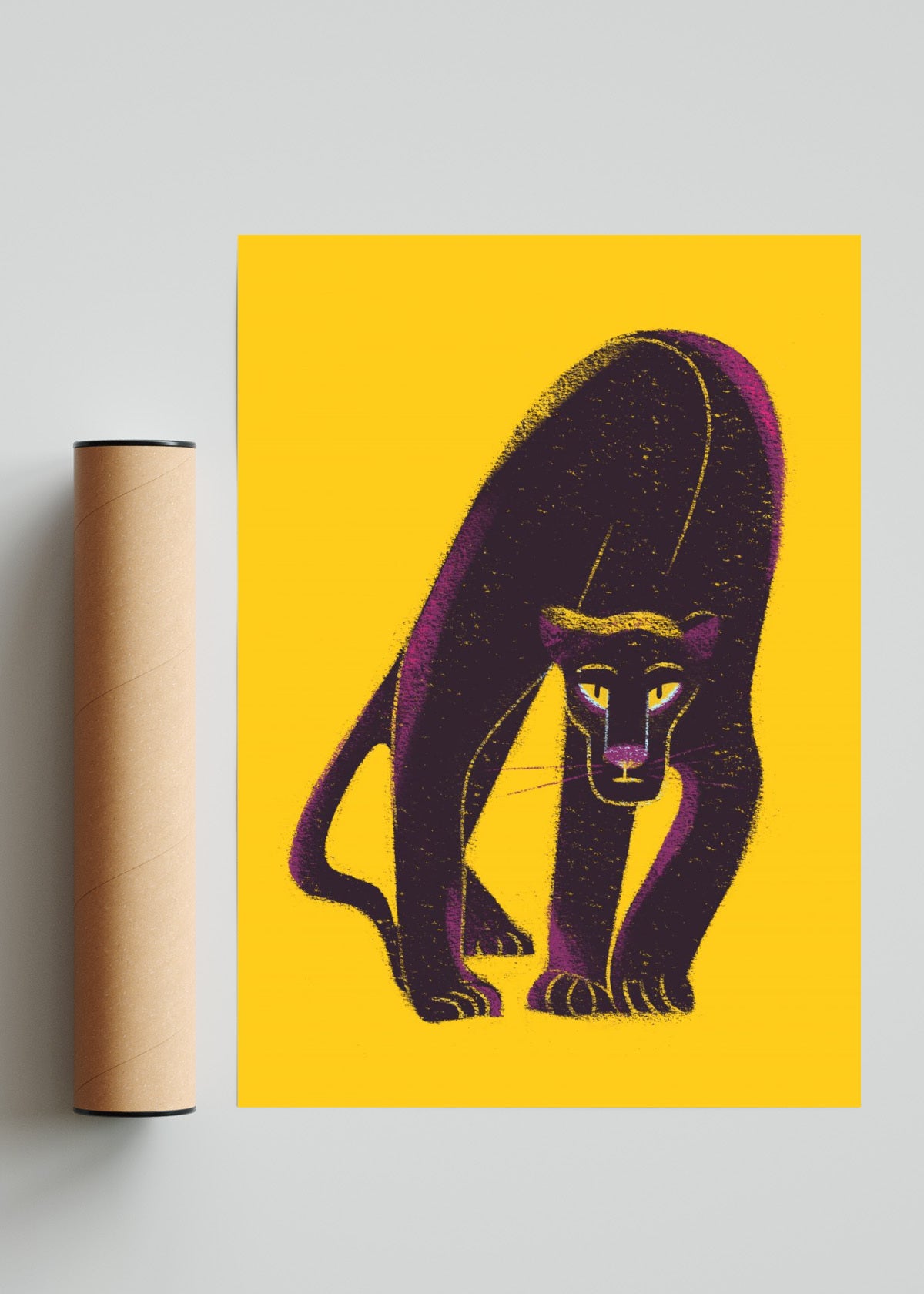 Pantera Negra - Retrato solo print