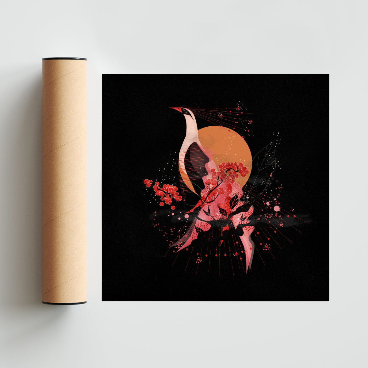 Garza irreal - Cuadrado solo print