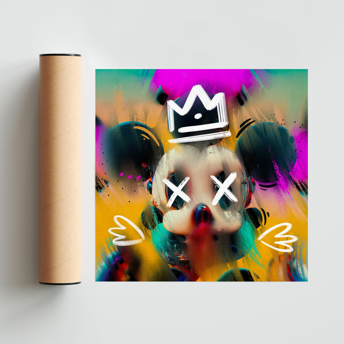 The Trippy Mouse - #2 - Cuadrado solo print