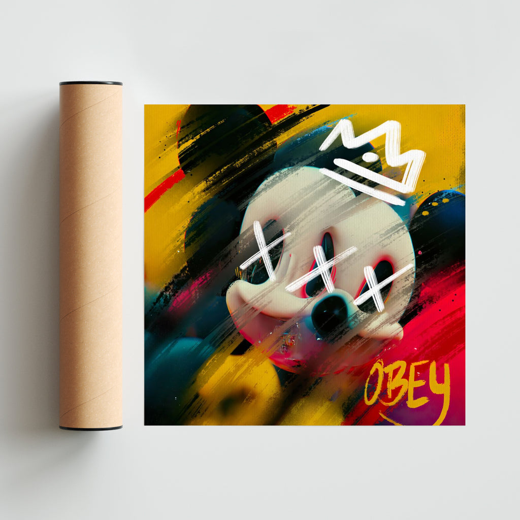 The Trippy Mouse - #1 - Cuadrado solo print