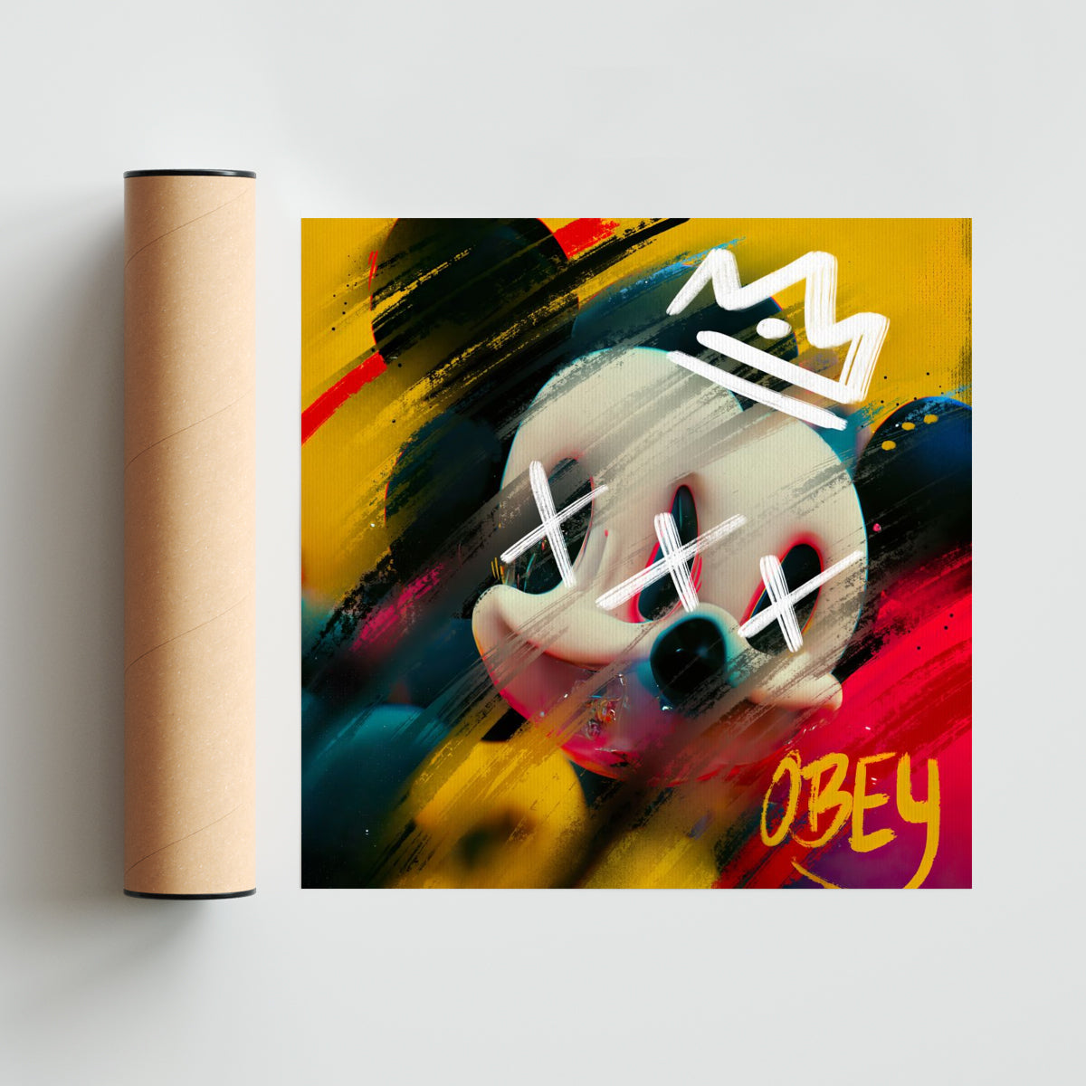 The Trippy Mouse - #1 - Cuadrado solo print