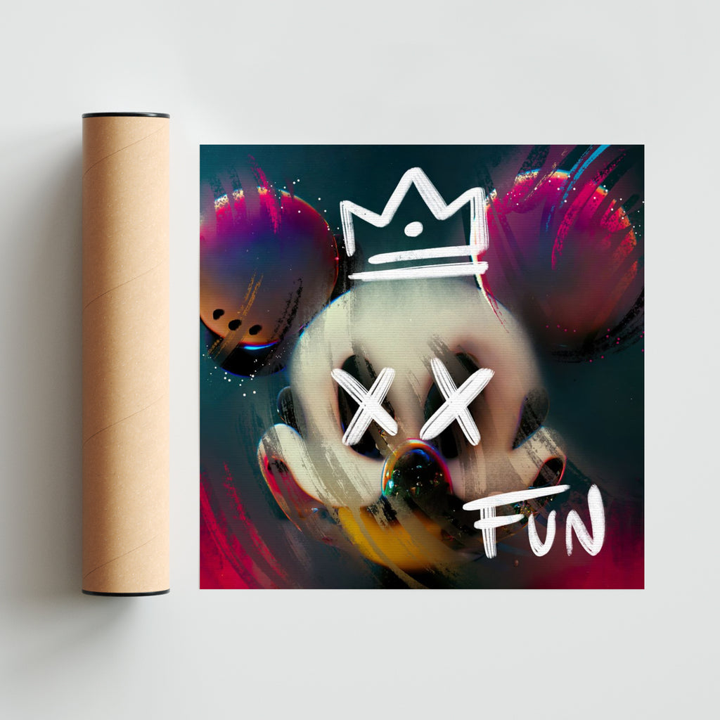 The Trippy Mouse - #3 - Cuadrado solo print