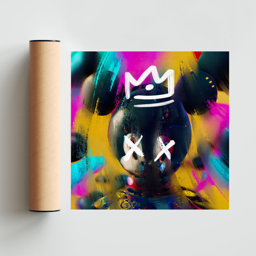 The Trippy Mouse - #4 - Cuadrado solo print