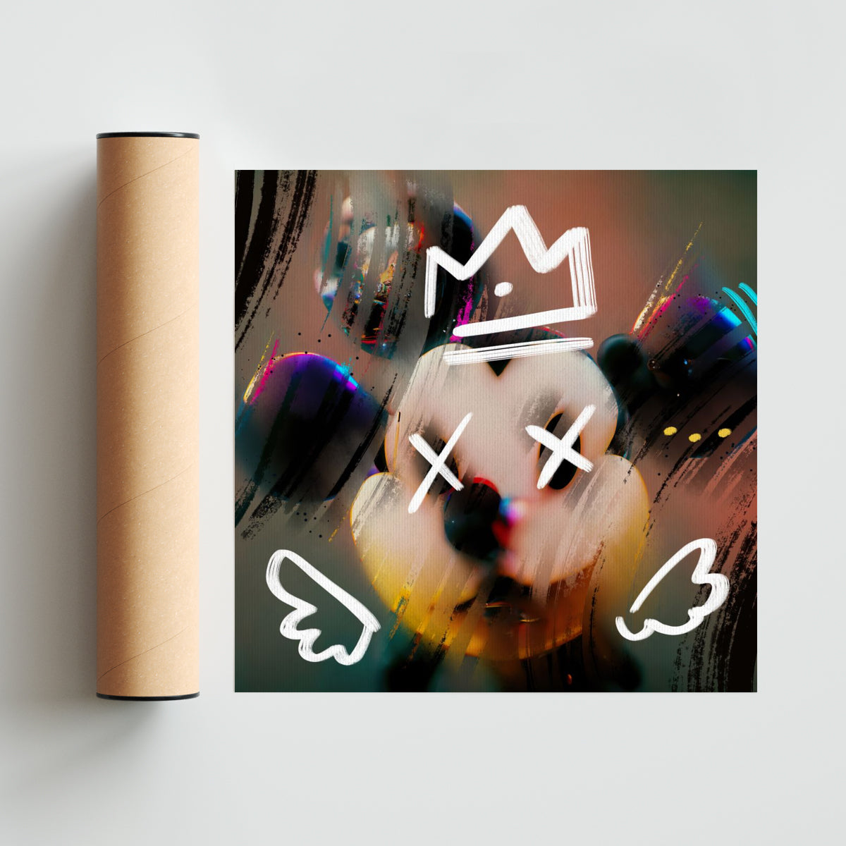 The Trippy Mouse - #5 - Cuadrado solo print