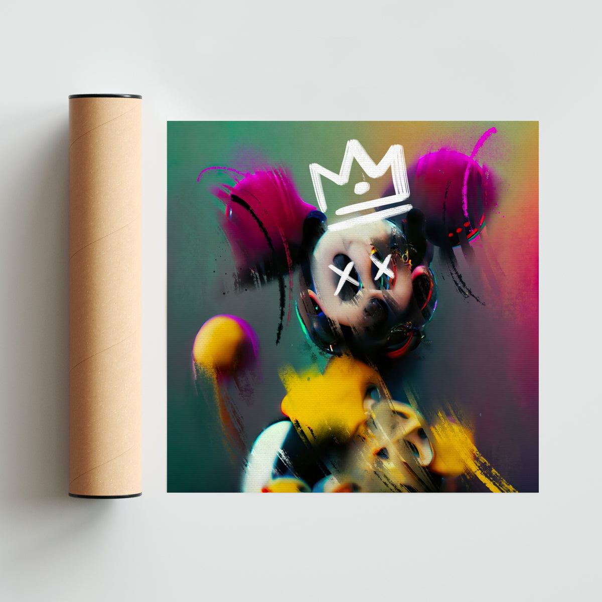 The Trippy Mouse - #7 - Cuadrado solo print