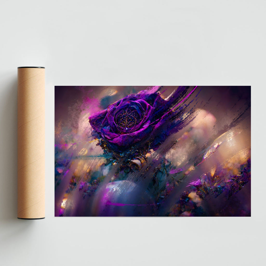 Virtual Garden - Purple Roses - FotoH solo print