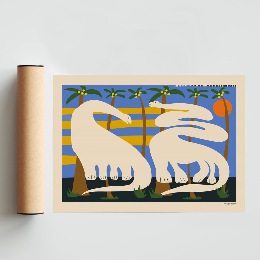 DINOS - Paisaje Solo print