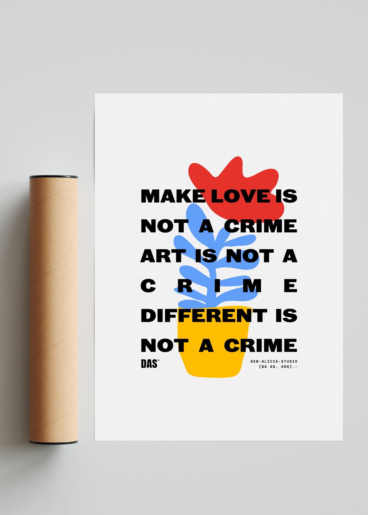 MAKE LOVE - Retrato solo print
