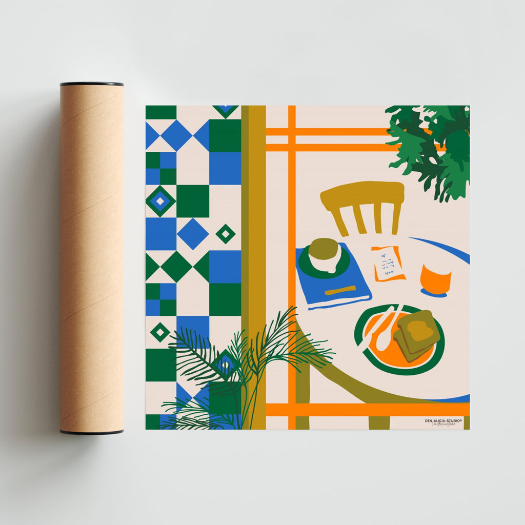 BREAKFAST - Cuadrado solo print