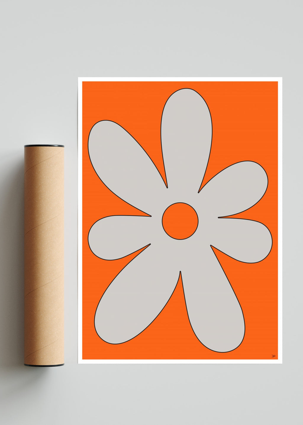 FLOR NARANJA - Retrato solo print
