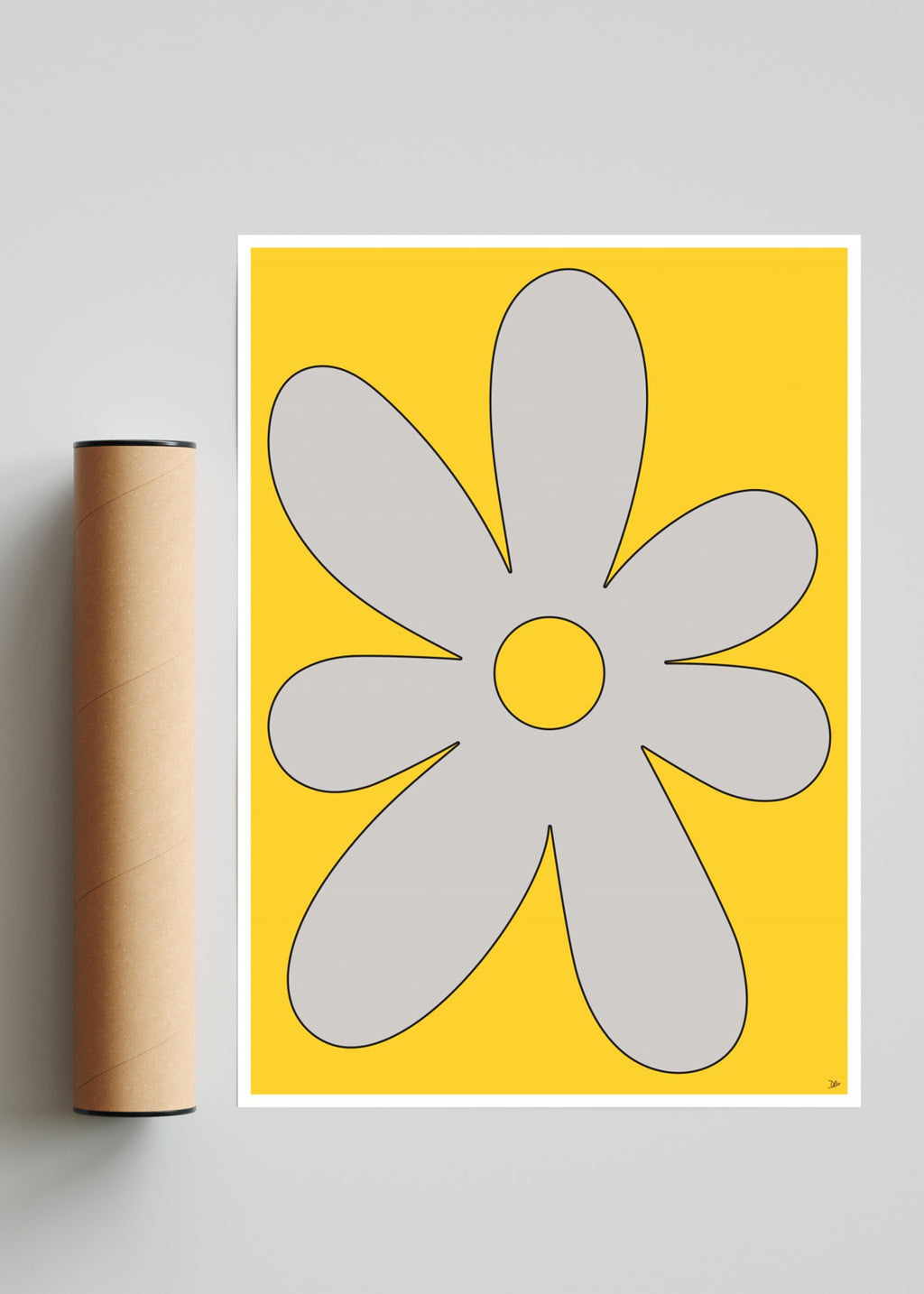 FLOR AMARILLA - Retrato solo print