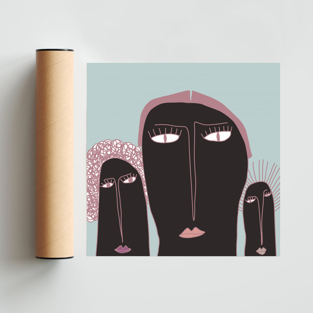 HERMANAS - Cuadrado solo print