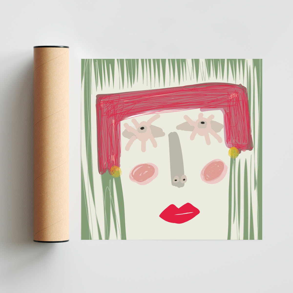 OJOS ABIERTOS - Cuadrado solo print