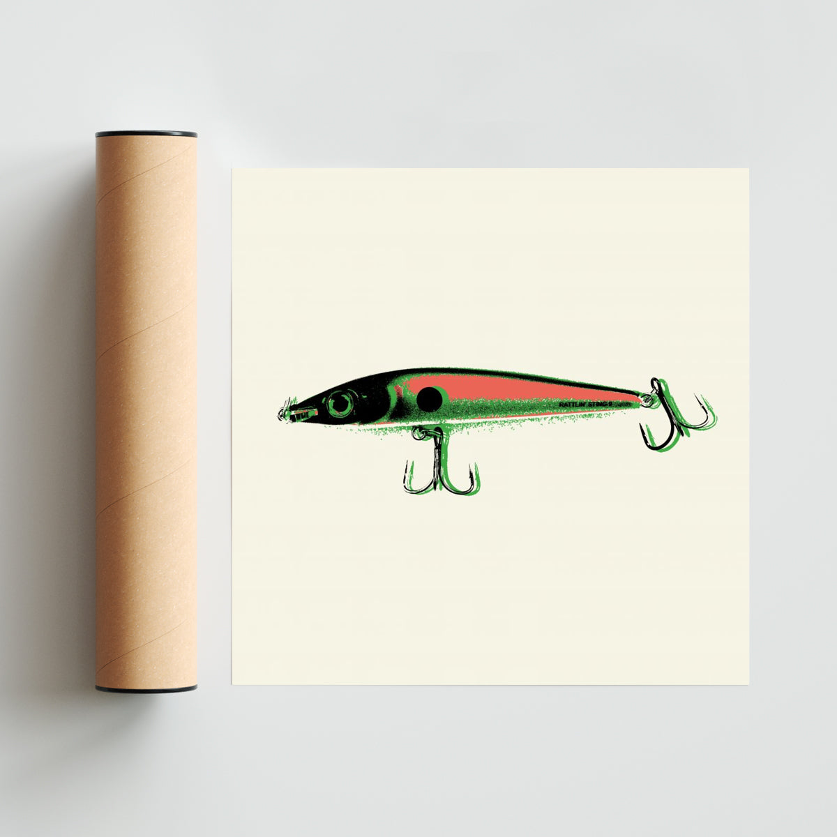 Serie de anzuelos tricolor #1 - Cuadrado solo print
