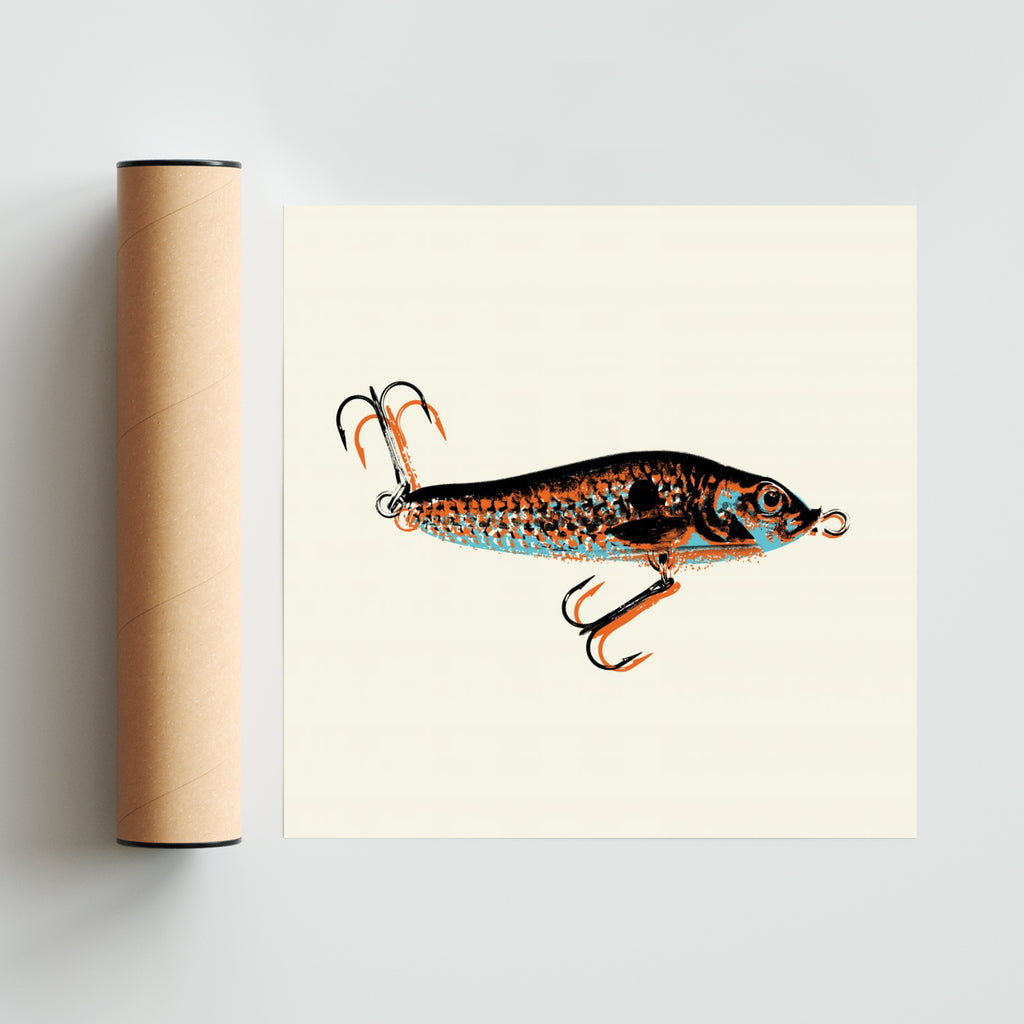 Serie de anzuelos tricolor #4 - Cuadrado solo print