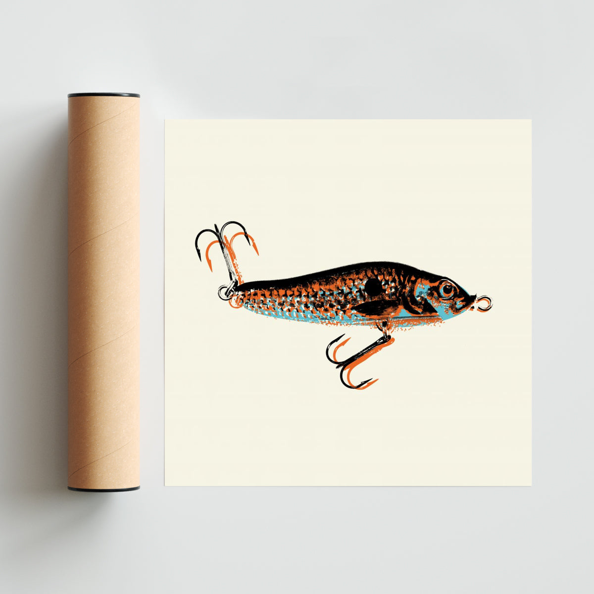Serie de anzuelos tricolor #4 - Cuadrado solo print