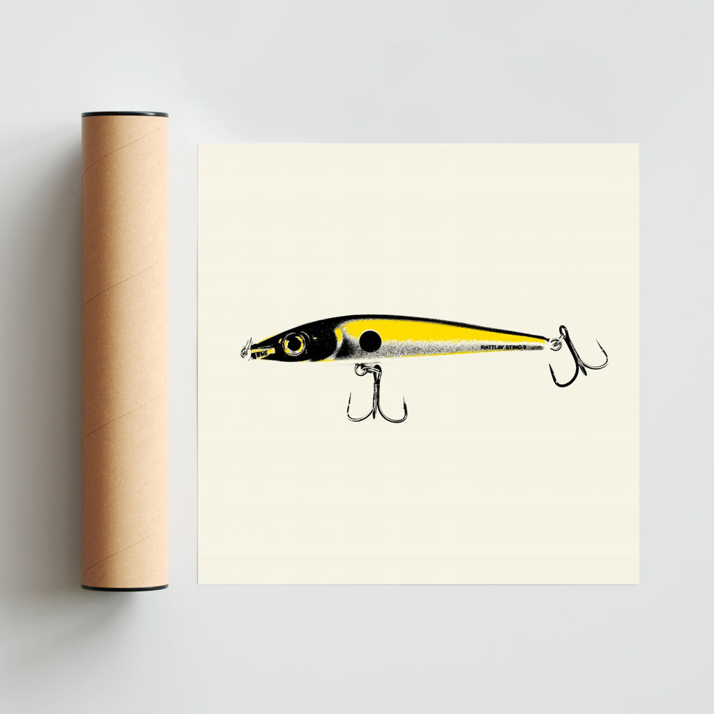 Serie de anzuelos bicolor #1 - Cuadrado solo print