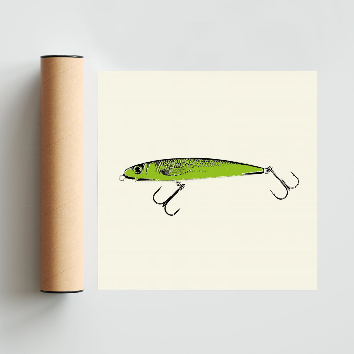 Serie de anzuelos bicolor #2 - Cuadrado solo print
