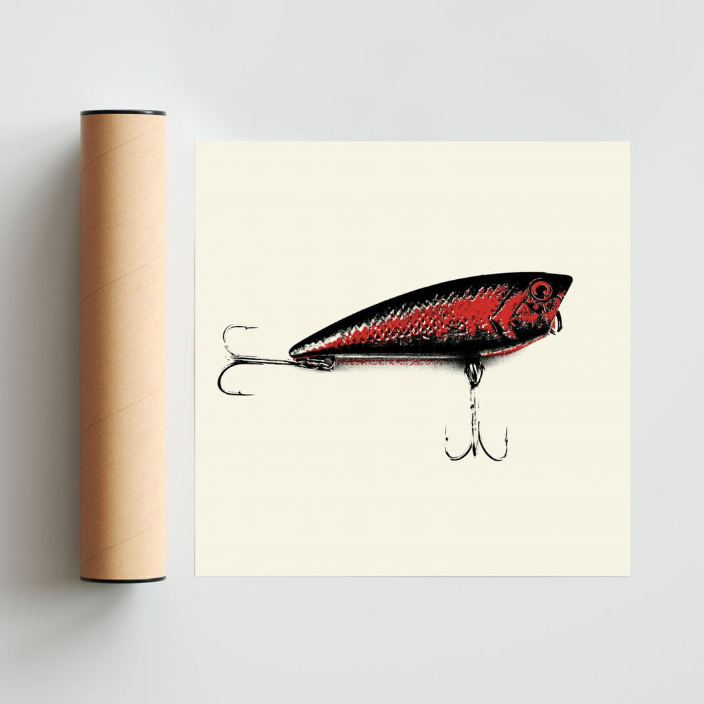 Serie de anzuelos bicolor #3 - Cuadrado solo print