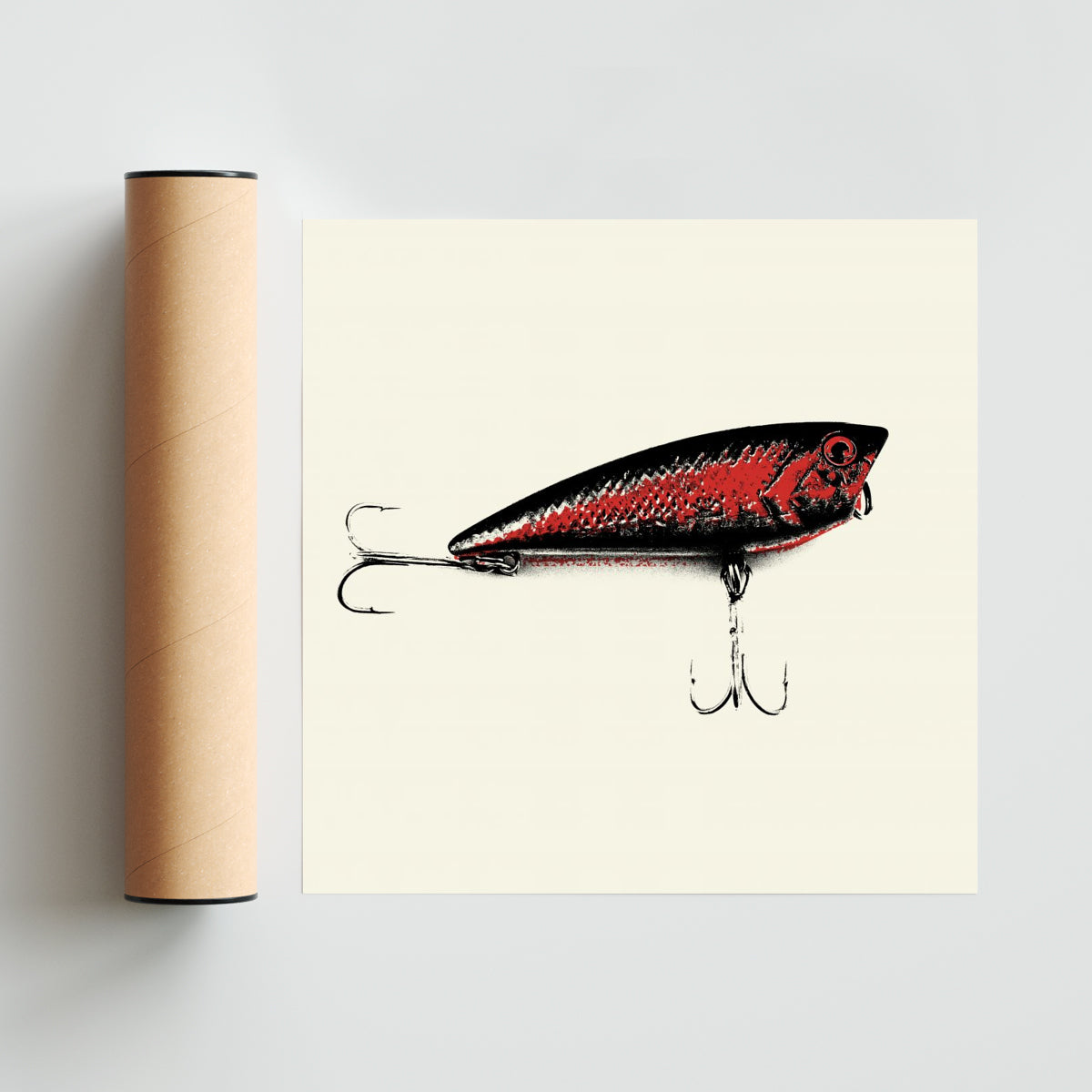 Serie de anzuelos bicolor #3 - Cuadrado solo print