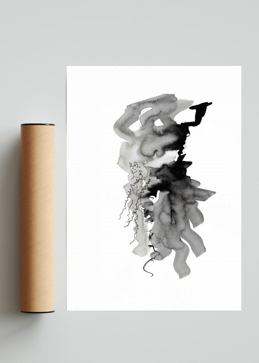 Trazos de océano. - Retrato solo print