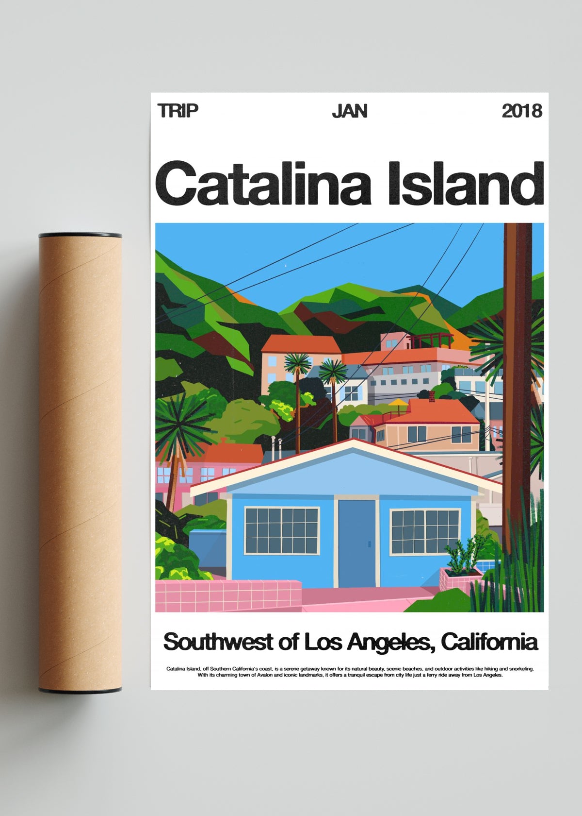 Isla Santa Catalina - FotoV Solo print