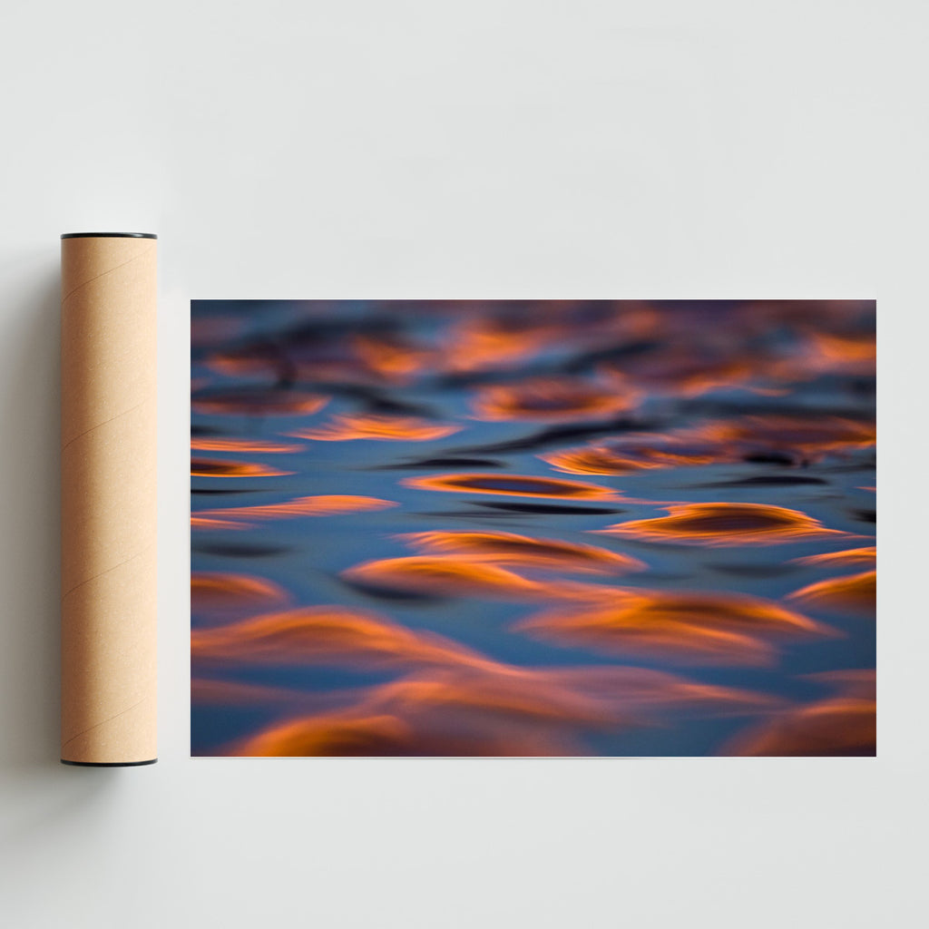 Integrarse. Atardecer sobre laguna - FotoH solo print