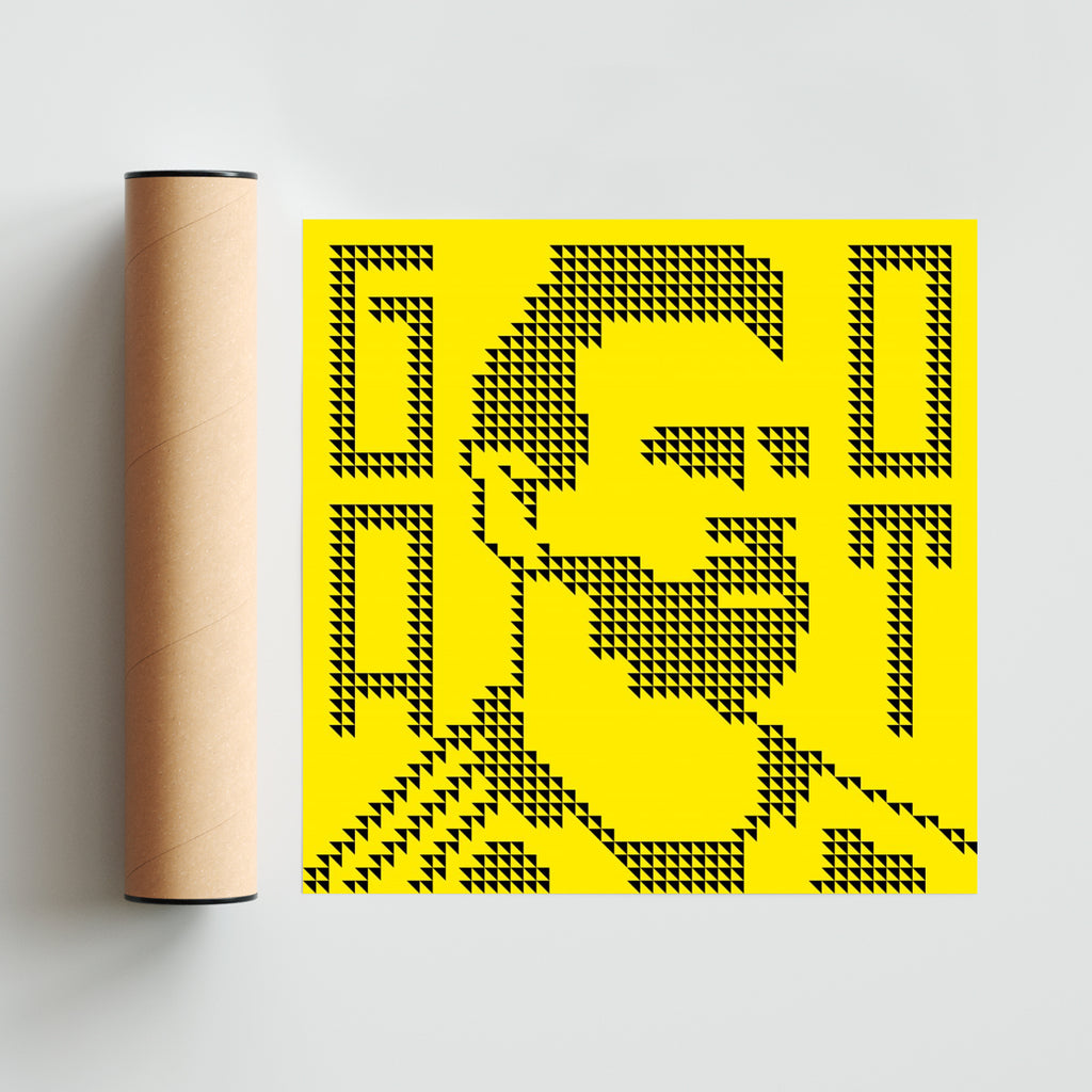 Messi — GOAT Yellow - Cuadrado solo print
