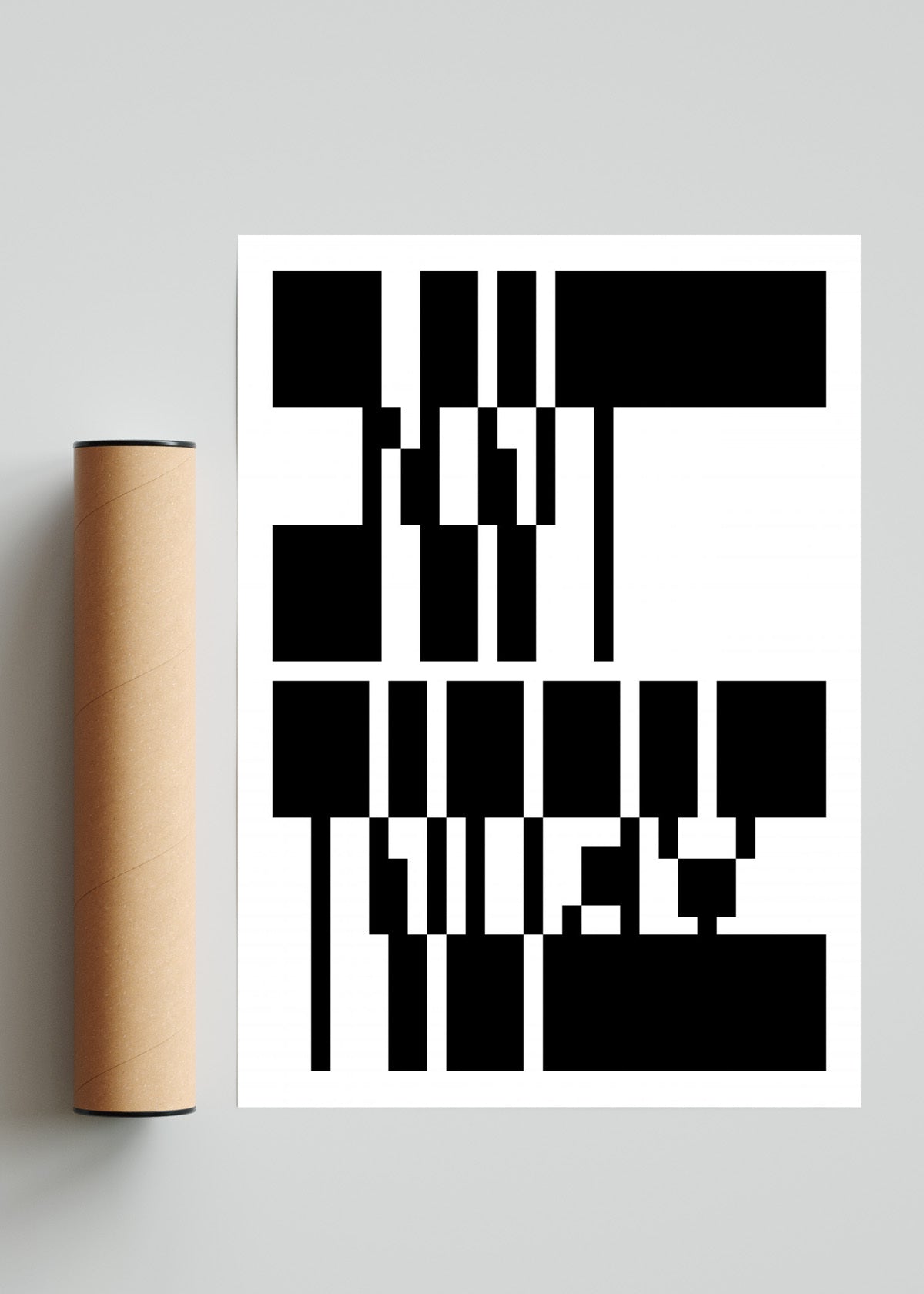 Not Today — Blanco - Retrato solo print