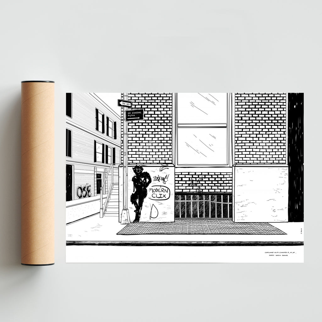 Charly Garcia Corner - Paisaje Solo print