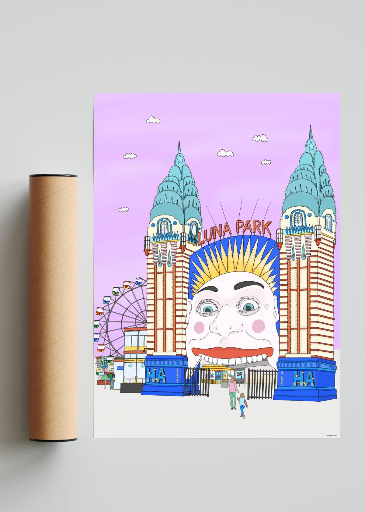 Luna Park Sydney - Retrato solo print
