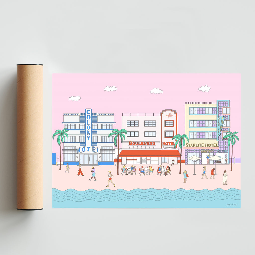 South Beach - Paisaje Solo print