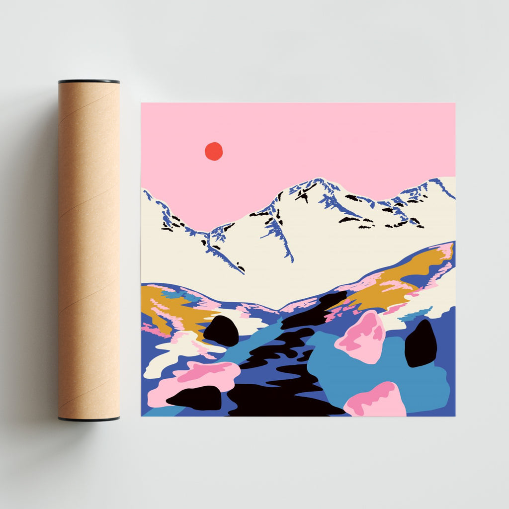 Montaña 2 - Cuadrado solo print
