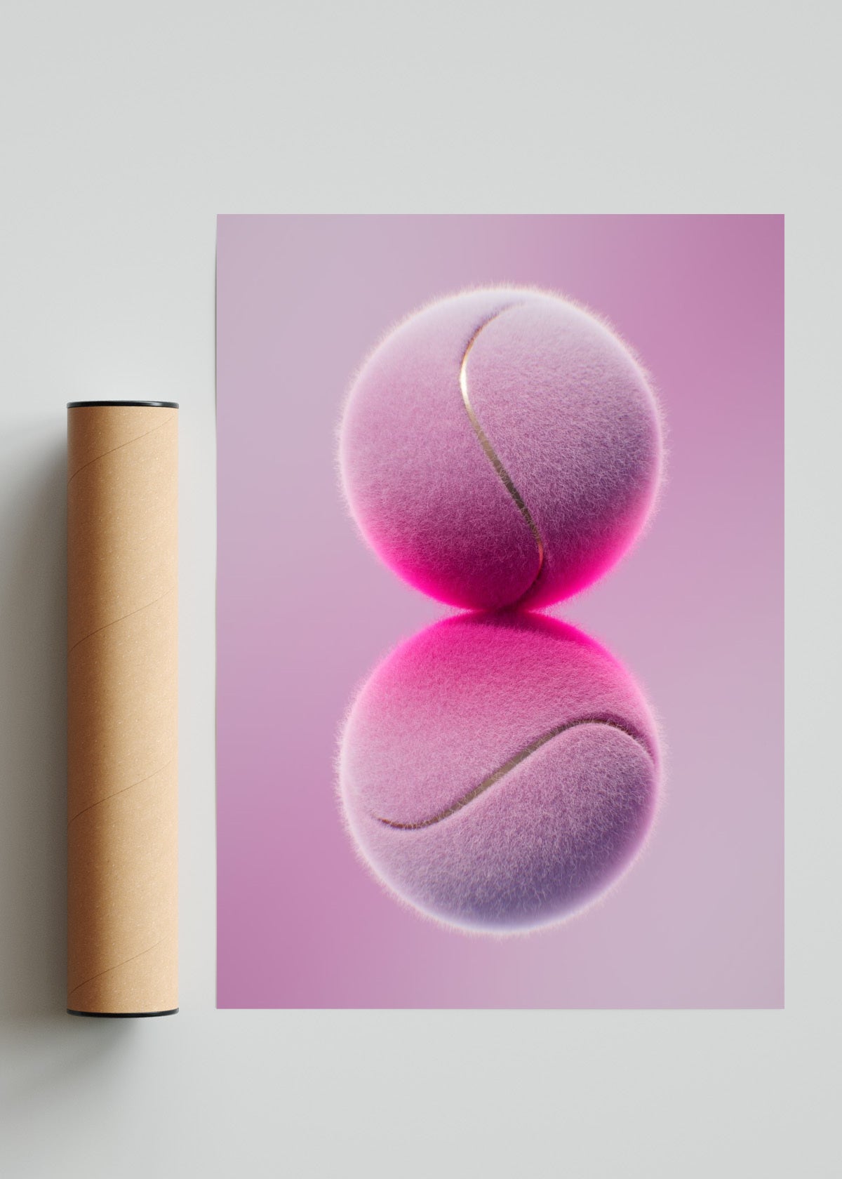 Tennis & Gradients - Retrato solo print