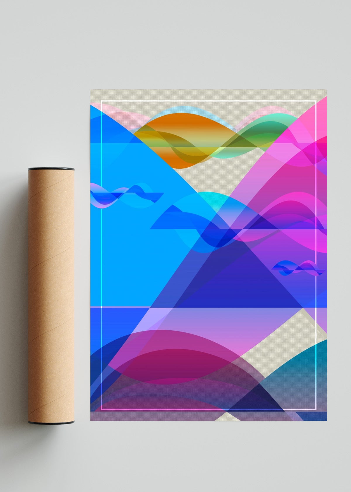 Cordillera abstracta - Retrato solo print