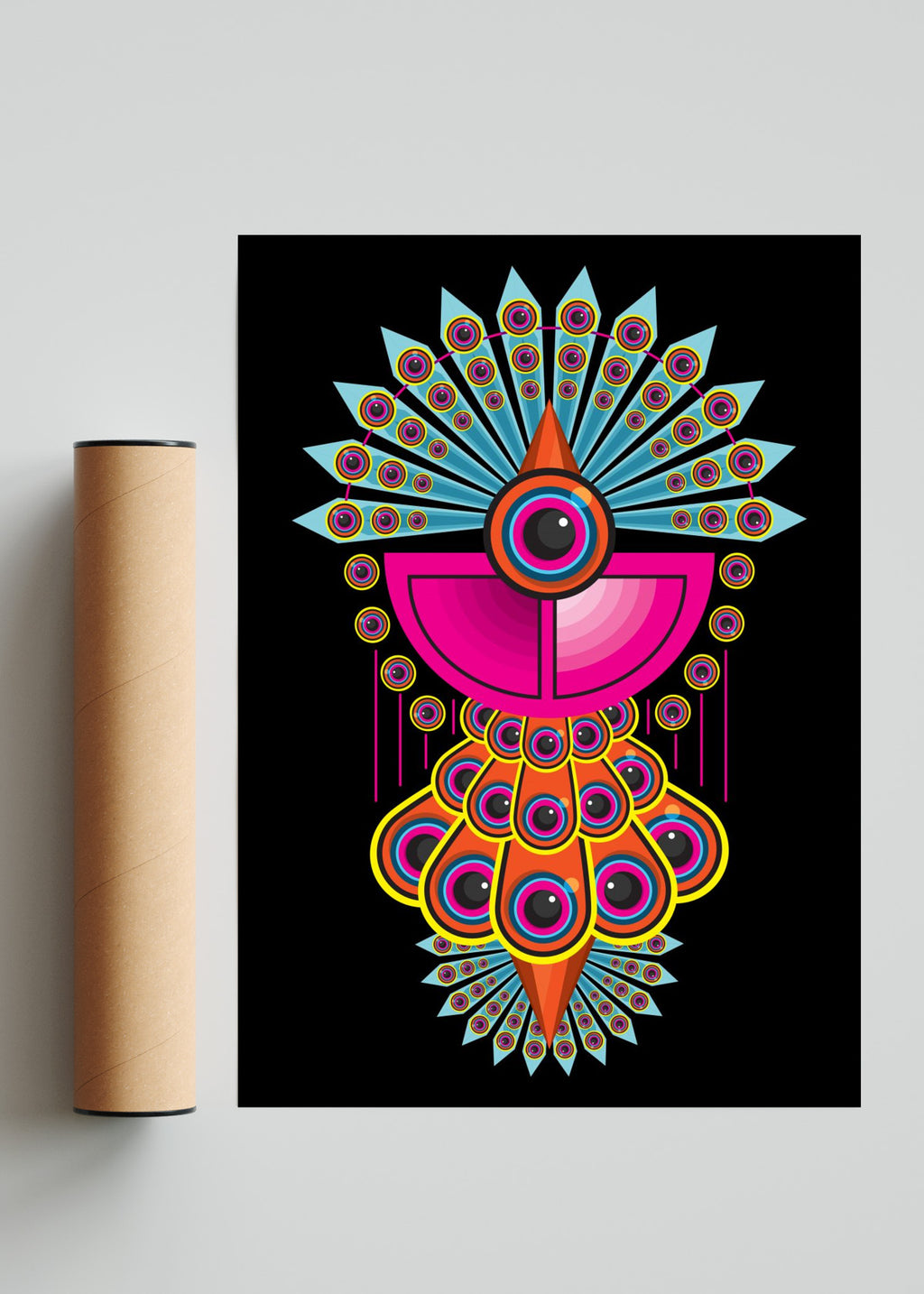 Peacock - Retrato solo print