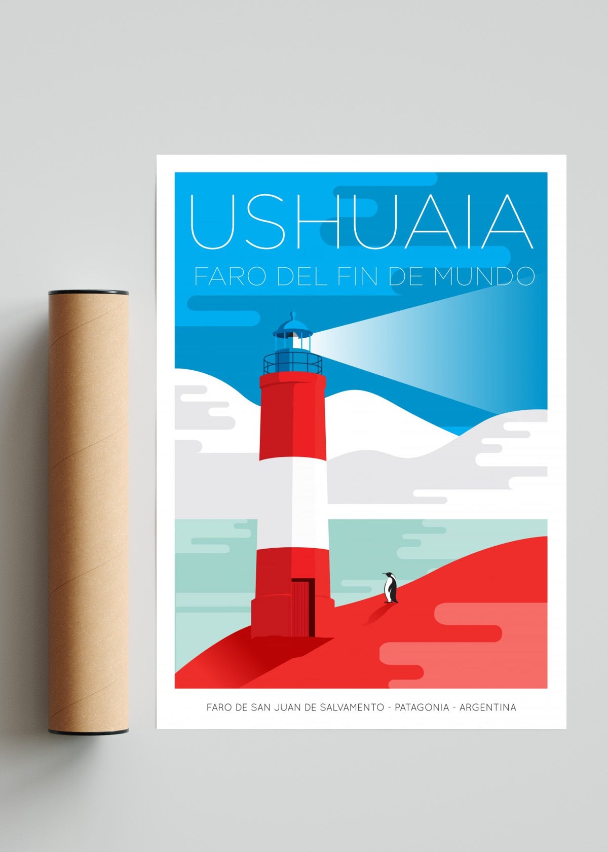 Faro Ushuaia - Retrato solo print