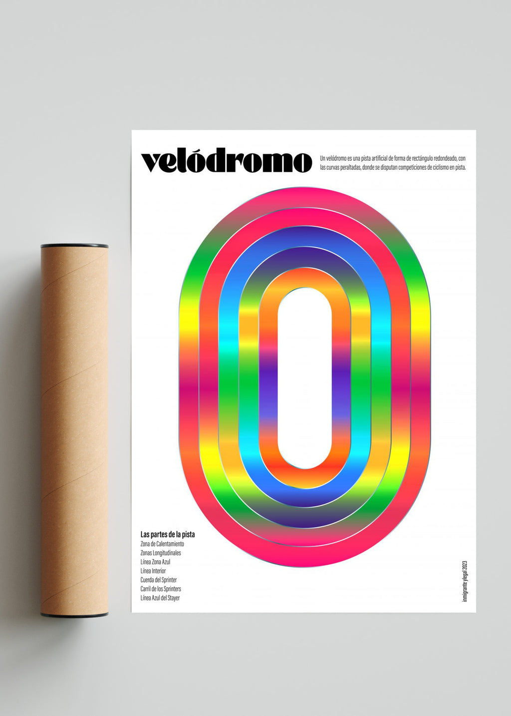 Velodromo - Retrato solo print