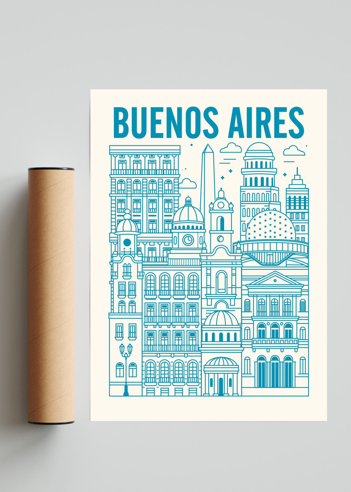 Buenos Aires Ilustrada - Retrato solo print