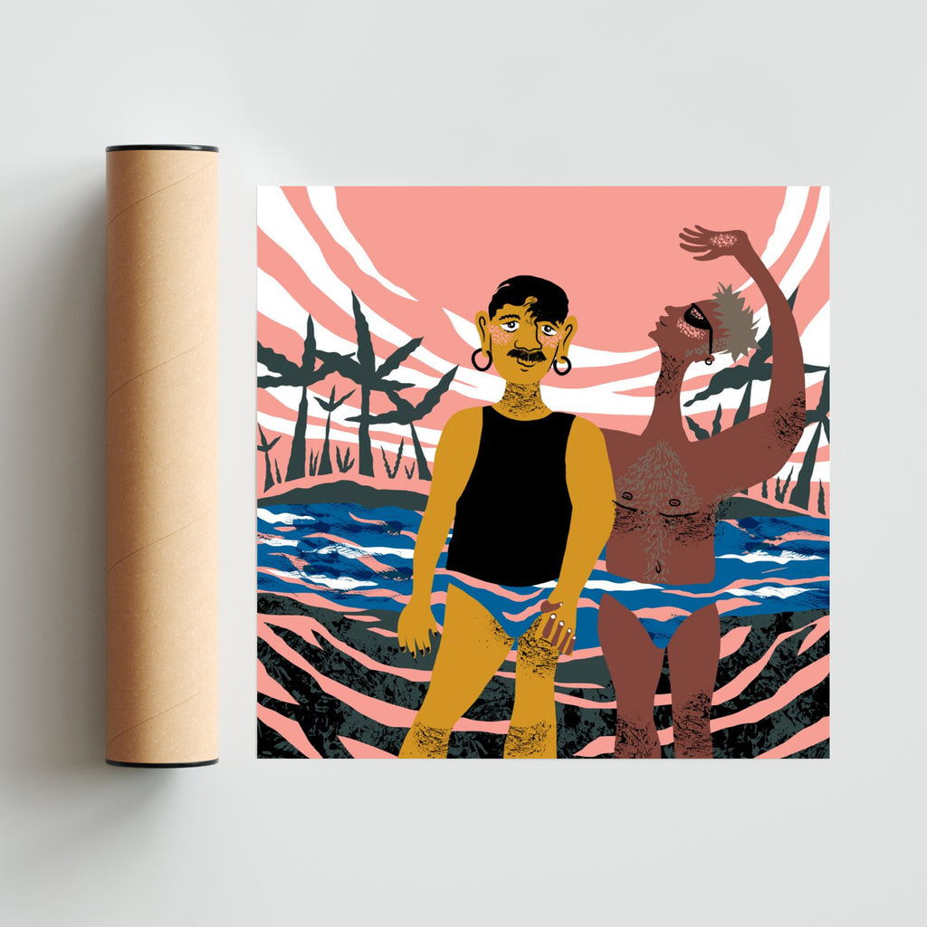 High By The Beach - Cuadrado solo print