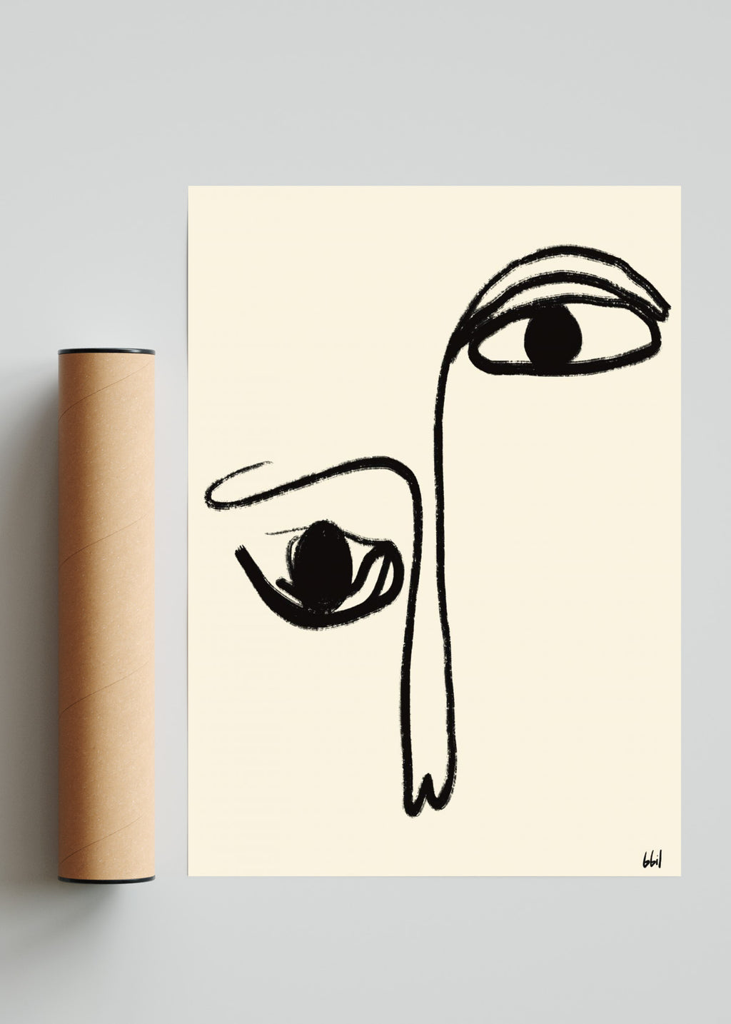 Mírame hoy, 2022 - Retrato solo print