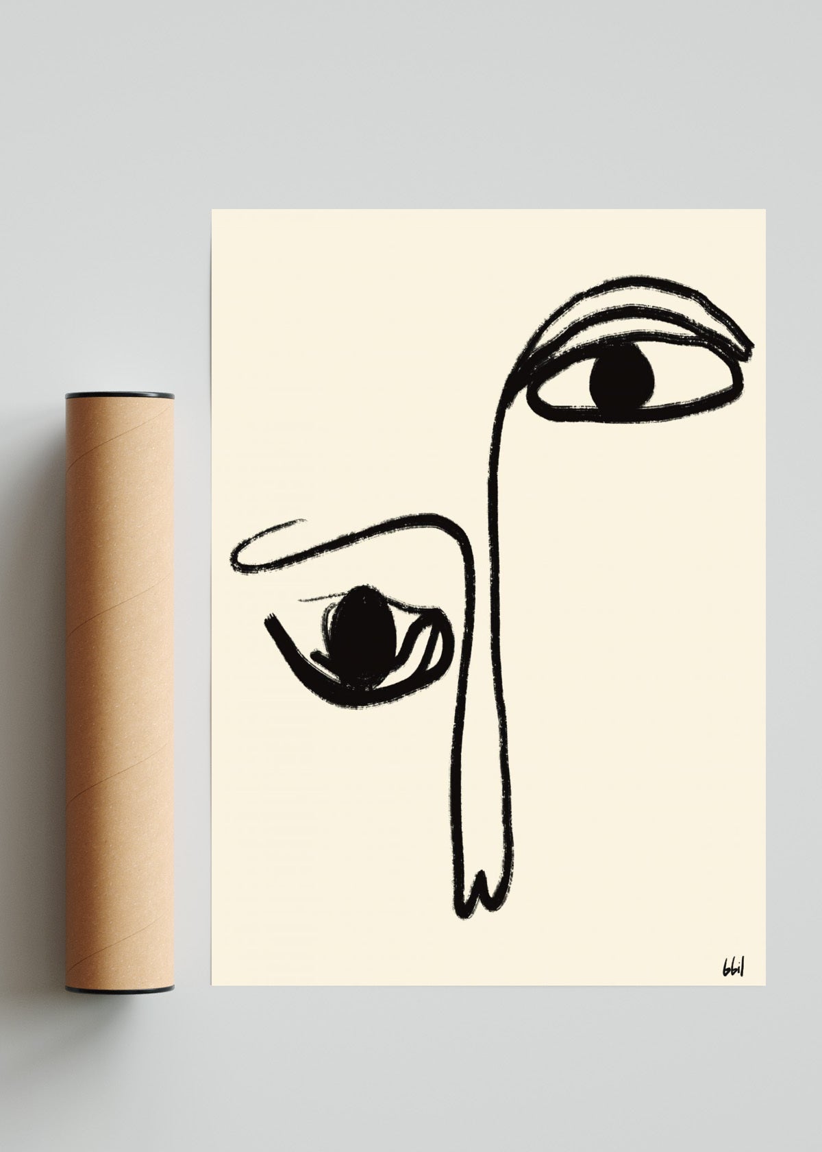 Mírame hoy, 2022 - Retrato solo print