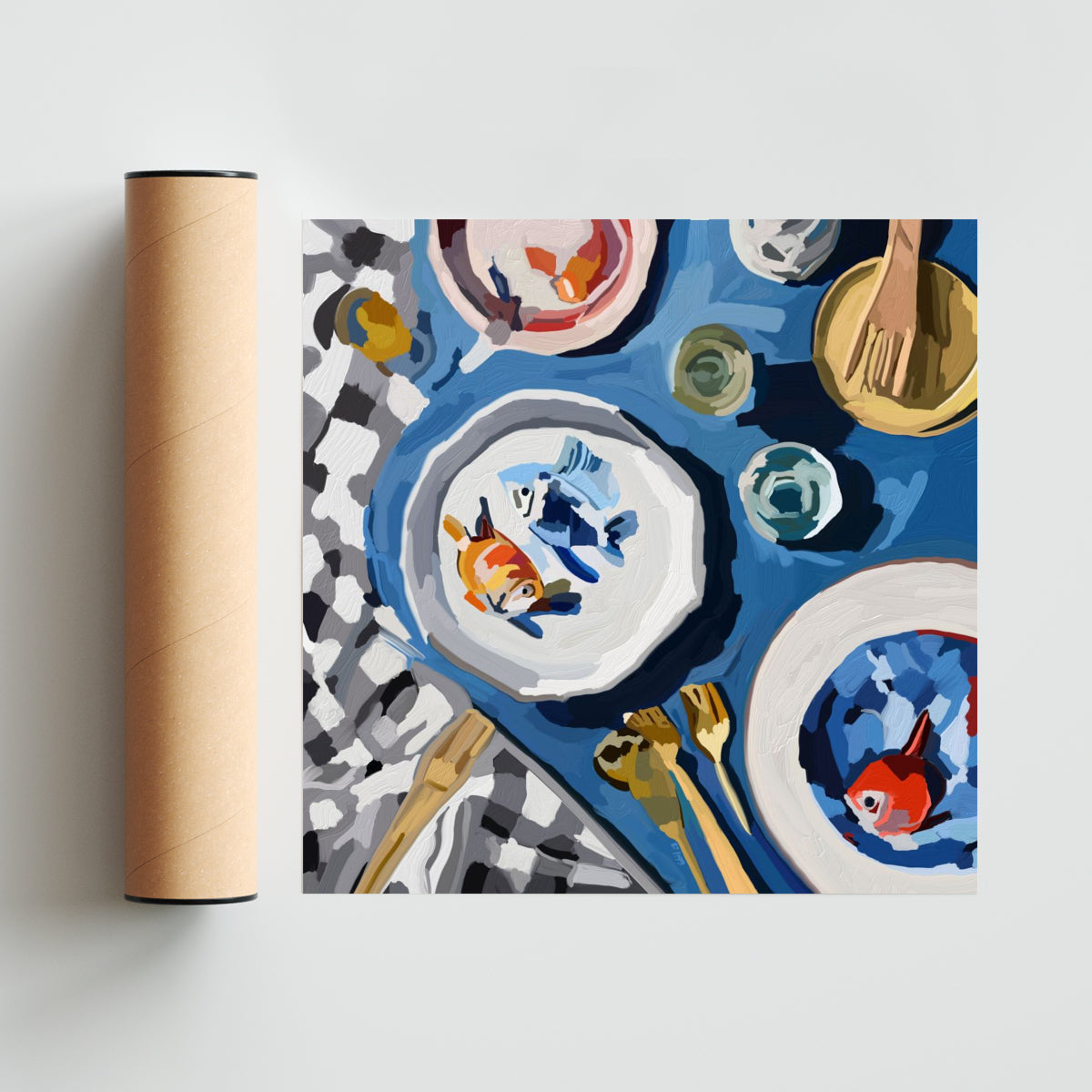 EL ALMUERZO - Cuadrado solo print