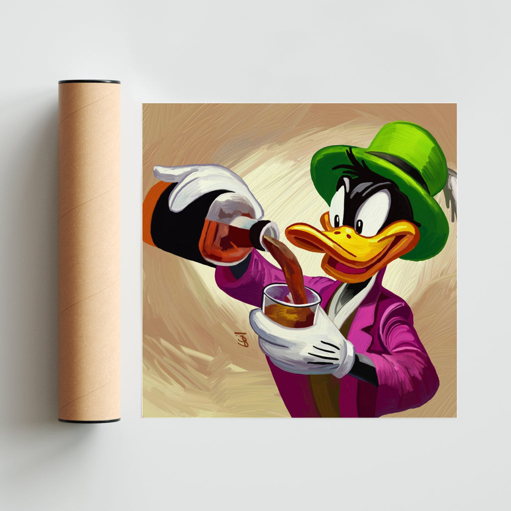 Pato L - Cuadrado solo print