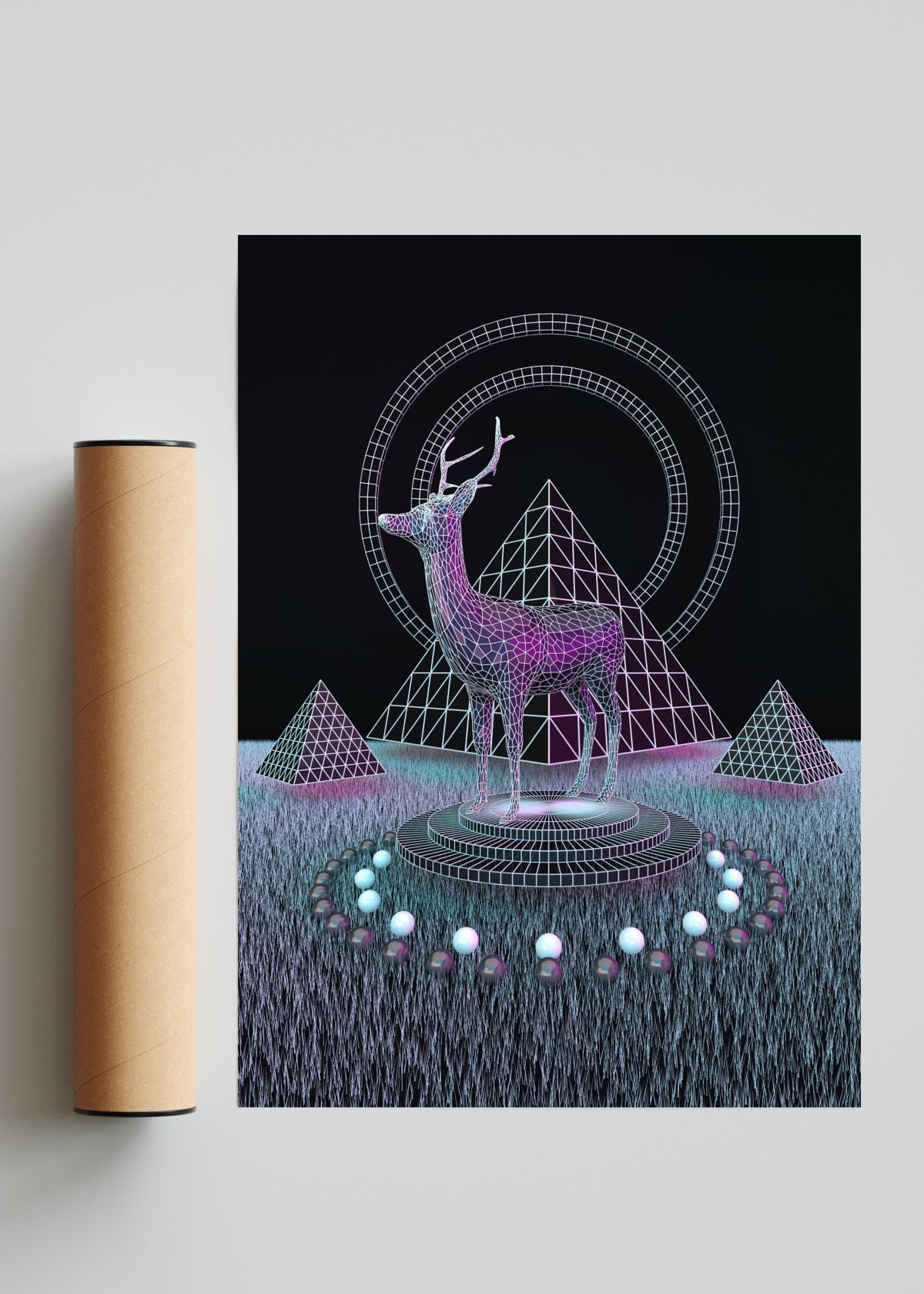 Formation Of Atoms - Retrato solo print
