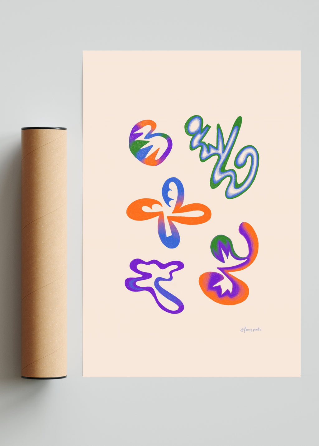 Asemic NVVA 002 - FotoV Solo print
